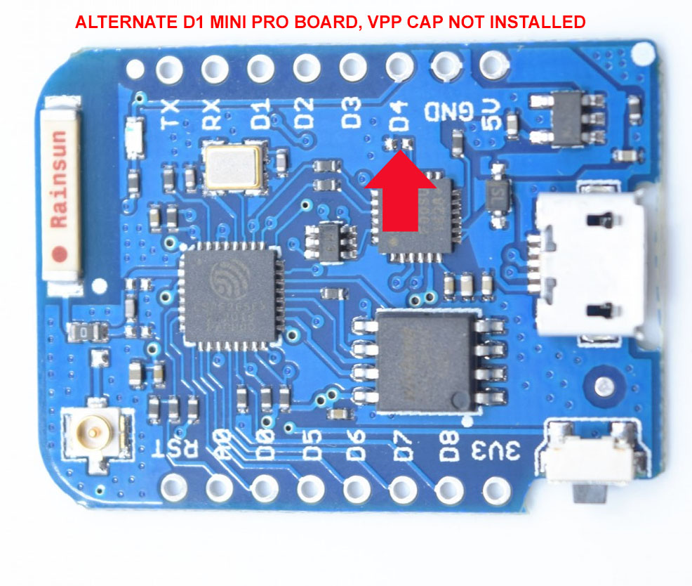 VPP Programming Capacitory not installed.